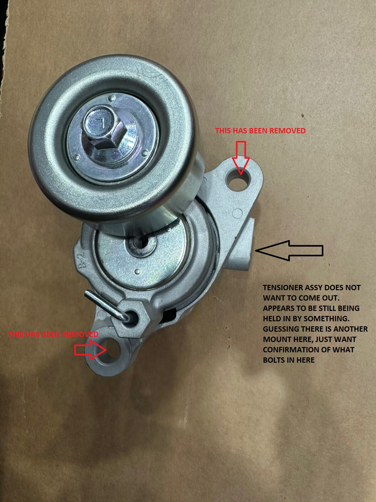 tensioner assy front